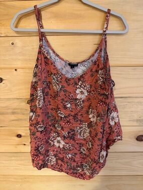 torrid Dusty Rose Floral Scoop Neck Cami